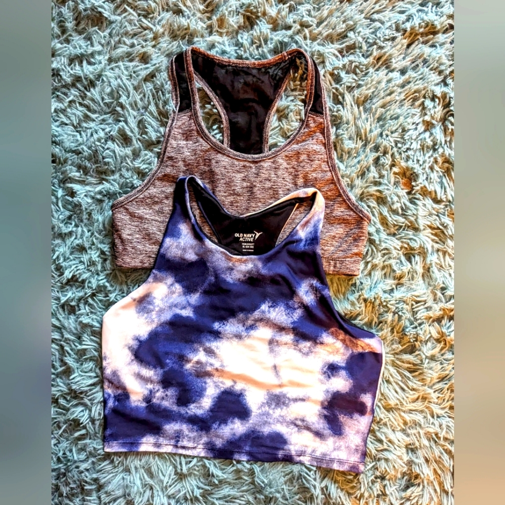 2 Old Navy Girls Sports Bras ~ Size XL